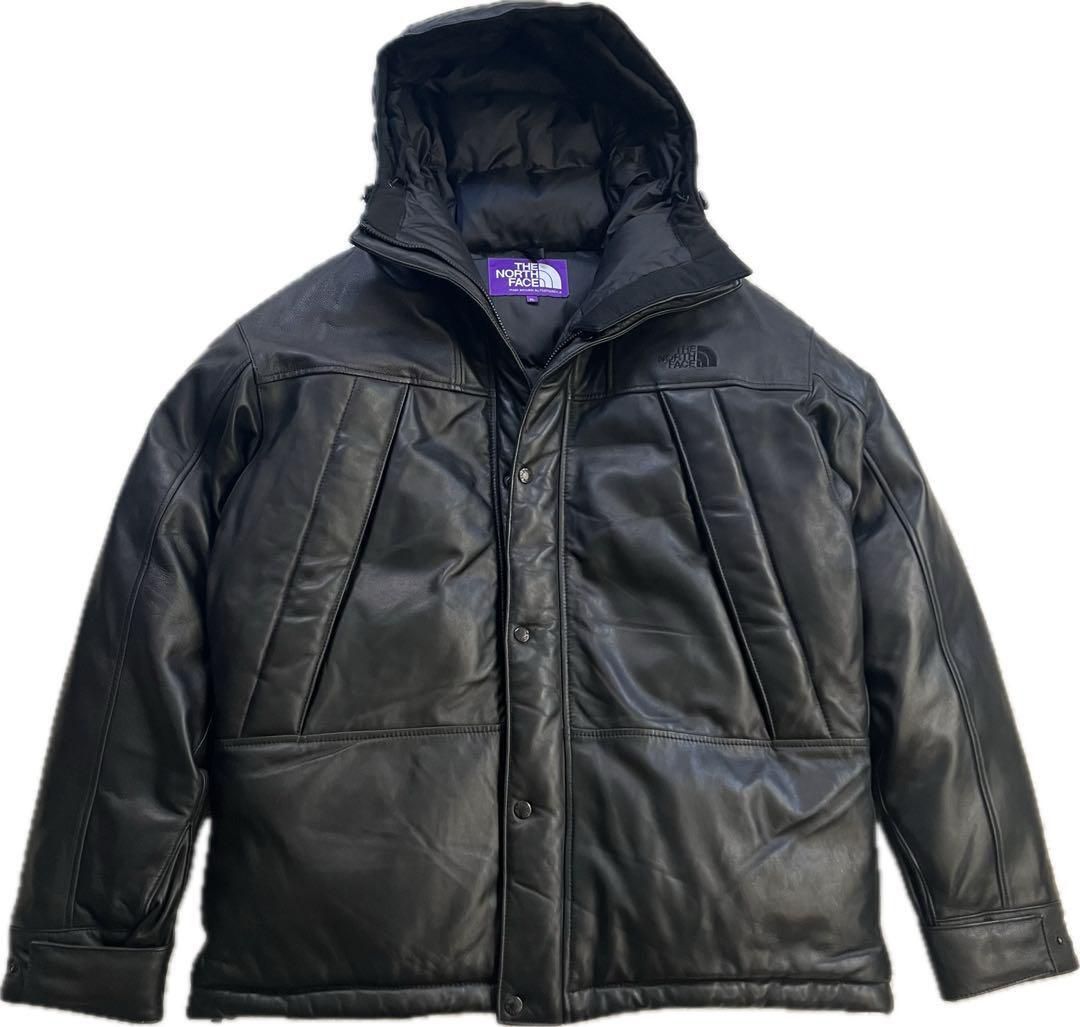 激レア】THE NORTH FACE PURPLE LABEL× nanamica ザノースフェイスパープルレーベル×ナナミカ マウンテンダウン  レザージャケット コラボ メンズ XL 黒 エンボスロゴ 光電子 - メルカリ