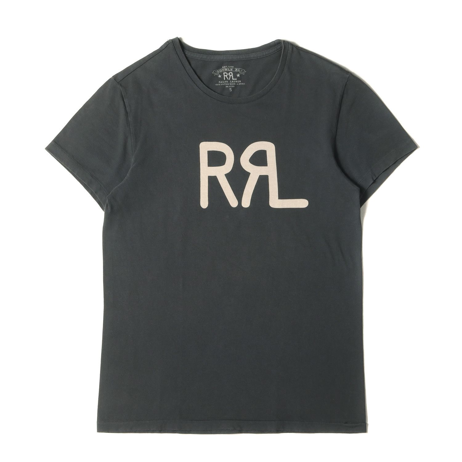 RRL ダブルアールエル Tシャツ サイズ:S ブランドロゴ クルーネック 