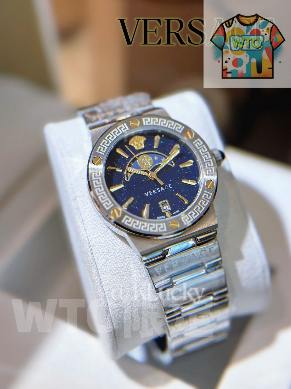 今日WTO】Versace ヴェルサーチェ VE7G00223 ムーンフェイズ
