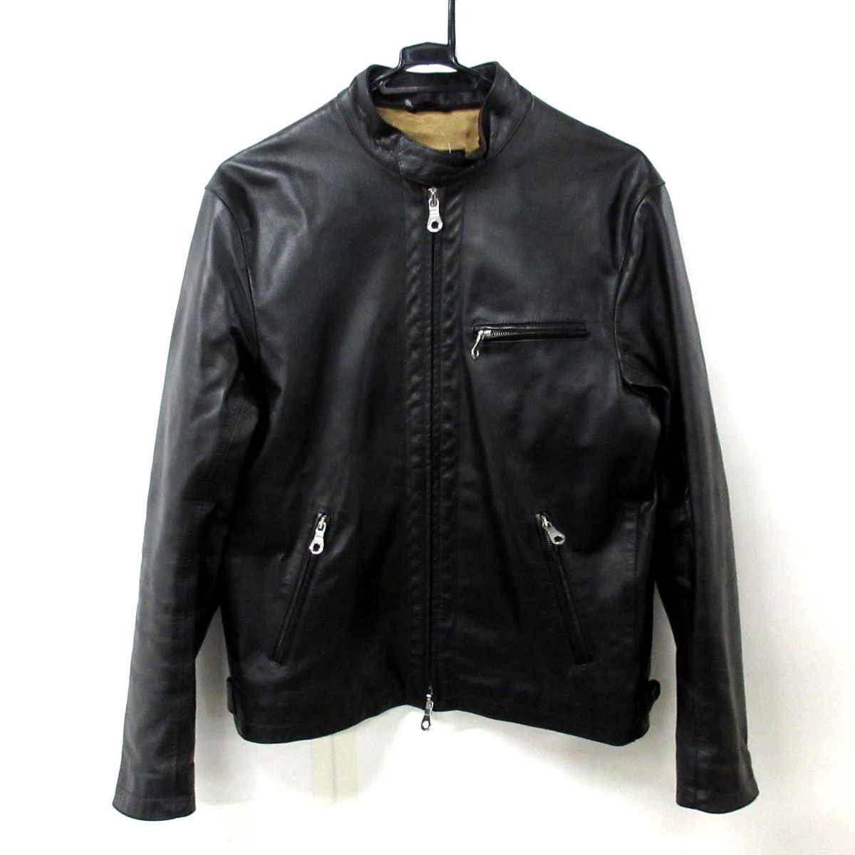 Cinquanta チンクアンタ ライダースジャケット サイズ48 XL メンズ - 黒 長袖|レザー|ジップアップ|H502|2|冬