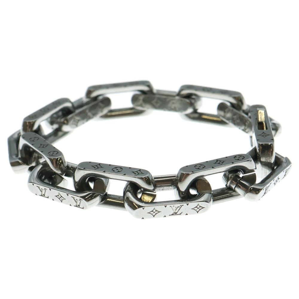 LOUIS VUITTON ルイヴィトン モノグラム コリエ チェーンブレスレット M00308 シルバー WWW_SHINETEETH_COM