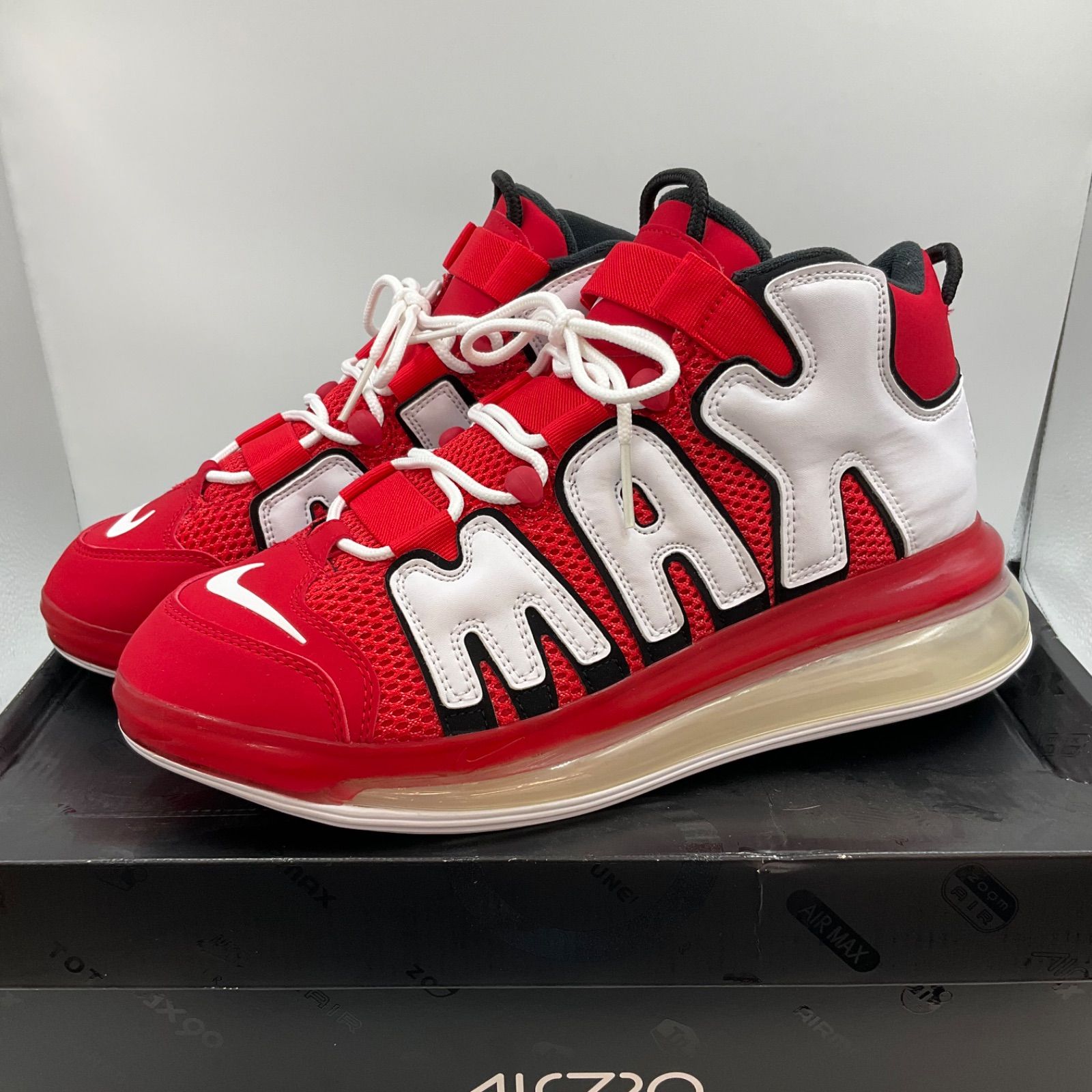 NIKE AIR MORE UPTEMPO 720 University Red 28.5cm