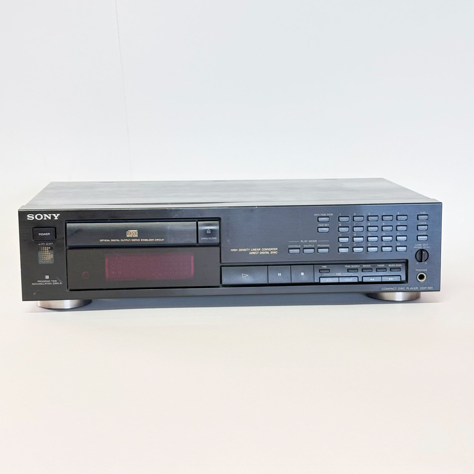 SONY CDP-591 CDプレーヤー　CDデッキ SONY CDP-591 CDプレーヤー CDデッキ 動作品 (CD01225) - メルカリ