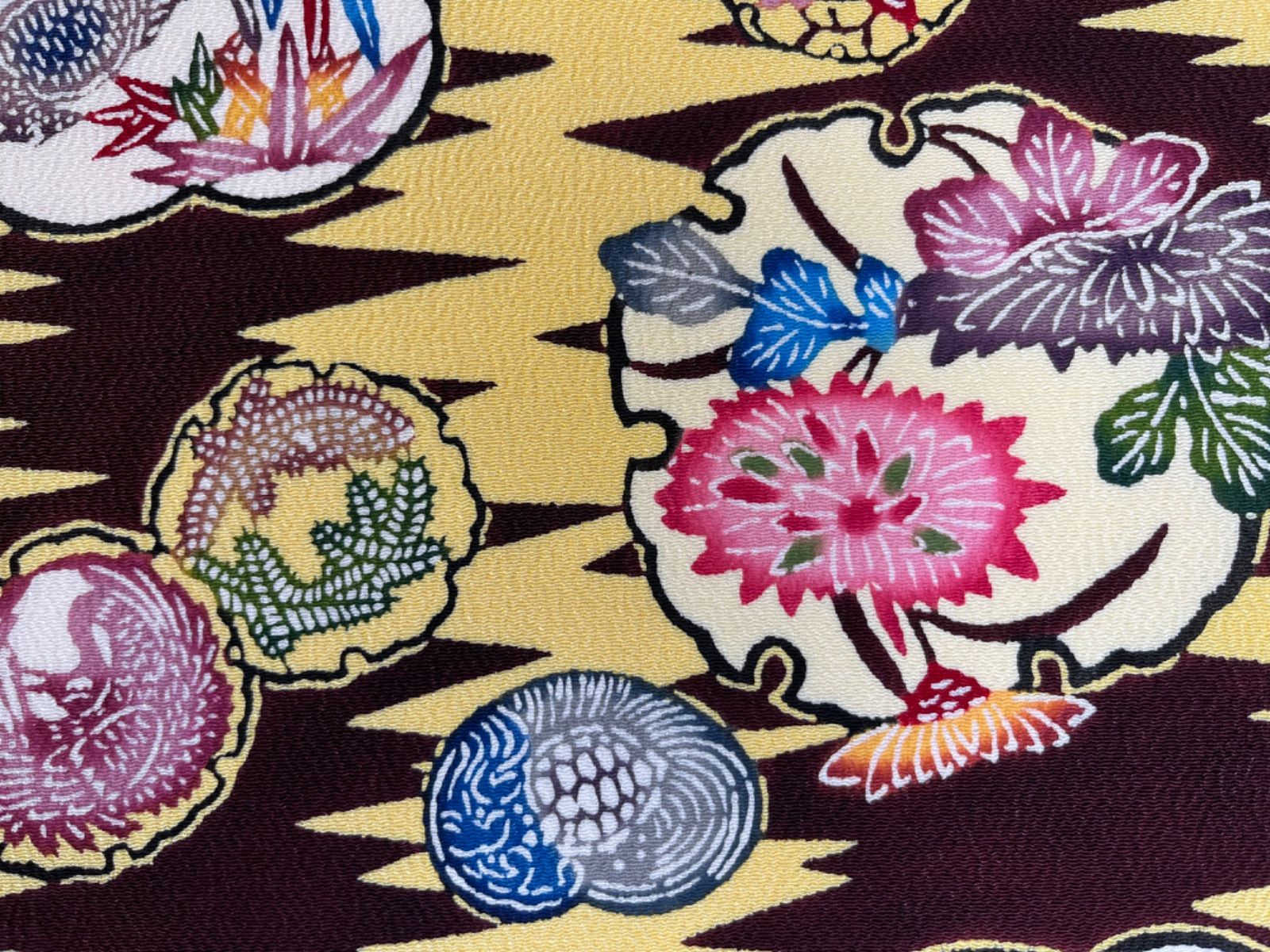 種類帯洒落帯豪華絢爛綺麗美品薄紫汕頭刺繍正絹洒落帯（未使用）