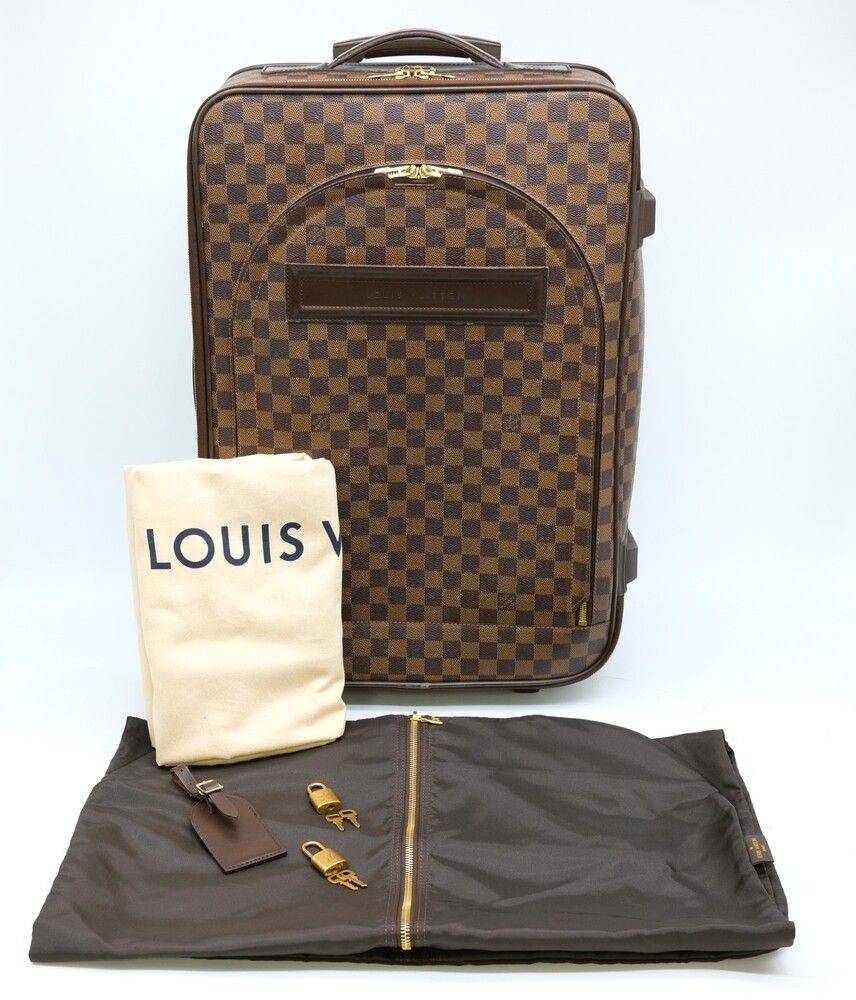 LOUIS VUITTON ルイ ヴィトン ダミエ ペガス55 スーツケース キャリーケース キャリーバッグ 旅行 旧型 ブラウン 茶 N23294 