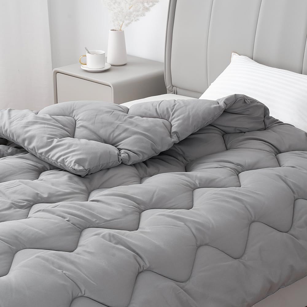 ⭐️【新品】掛け布団 ぽかぽか 四層構造フランネル グレー 2枚セット