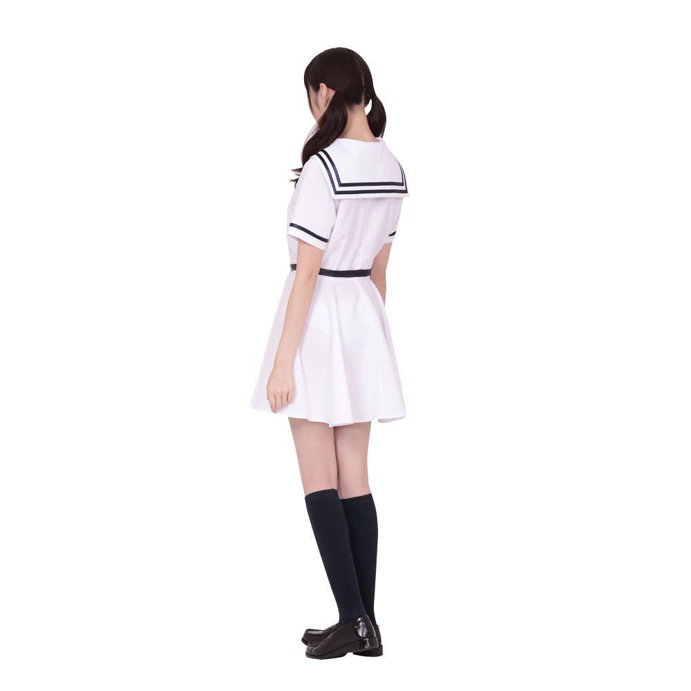 青春有你3 トレカ 白 制服 Qoo10] 白衣青三本セーラー服基礎モデルjk制服ス