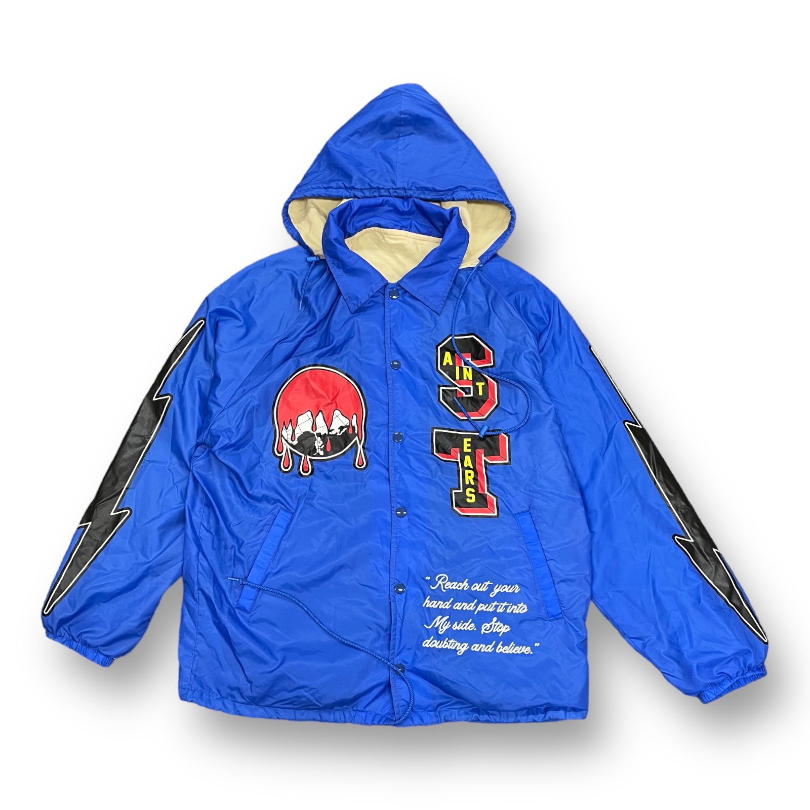 定価45100円 SAINT MICHAEL DENIM TEARS 22SS DT COACH JACKET フード 
