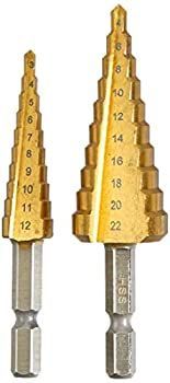 【】(未使用･未開封品)E-Value 六角軸 ステップドリル 2本組 ESD-1