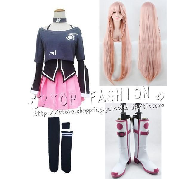 VOCALOID3 ボーカロイド?ボカロ IA イア風 新人公式服 ユニフォーム コスプレ衣装 ウィッグ 靴 道具別売り