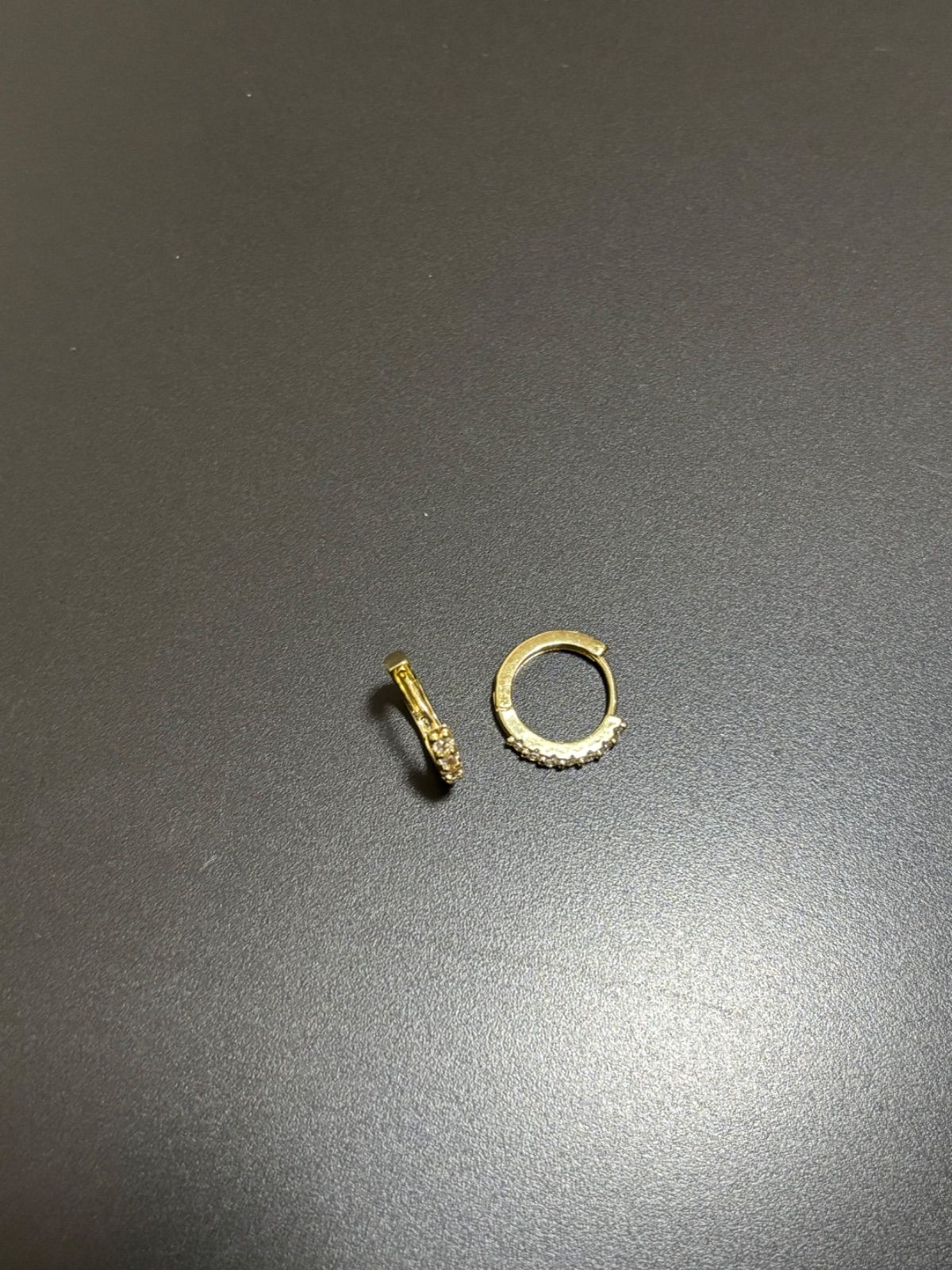 0013_金メッキ 12mm_ファッショナブルな金銀小物 ジルコニア微細埋め込み 軽ラグジュアリーピアス 気質高級感 シンプルモダンなイヤーカフ 金メッキ 金属アレルギー対応 thumbnail 5