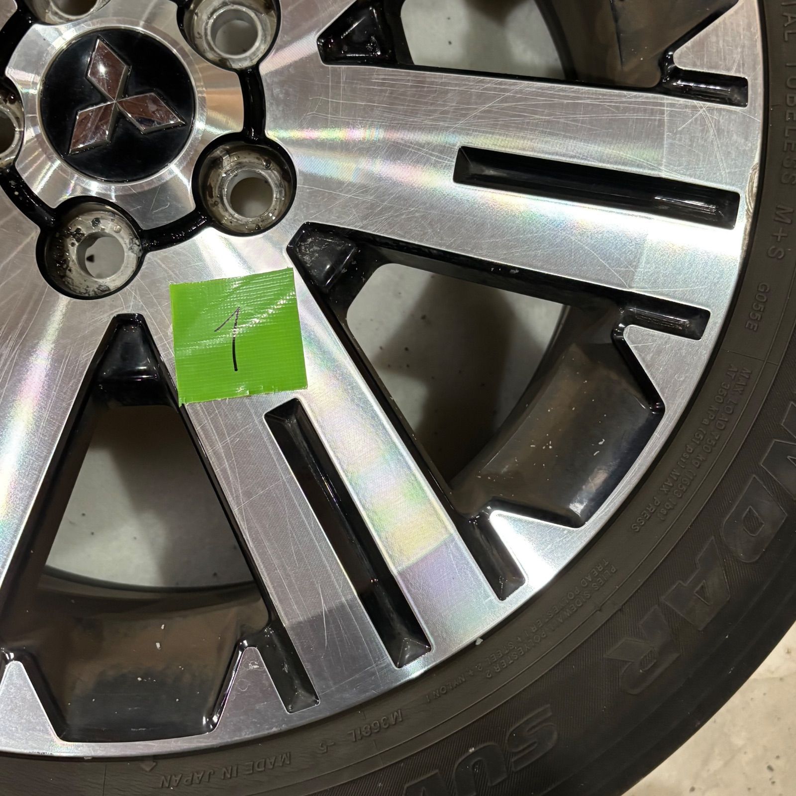 1 三菱 デリカ D 5 純正 18インチ 18X7J 38 5穴 PCD114.3 ホイール 1本 ミツビシ MITSUBISHI FFCRYSTALESIA_COM