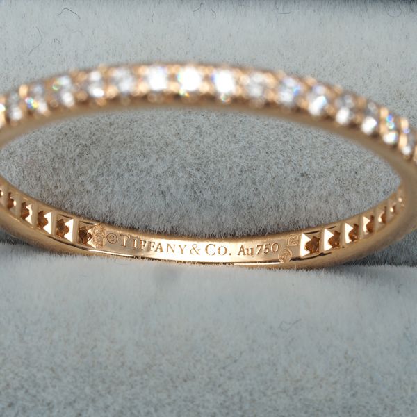 ティファニー　ソレスト　ハーフエタニティ　リング　k18 yg 10号 ティファニー ソレスト ハーフエタニティ リング k18 yg 10号