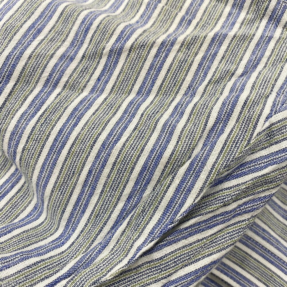 Distler 刺繍入り バンドカラー　プルオーバー チロリアン 長袖シャツ Drachien チロリアン シャツ バンドカラー ストライプ プル