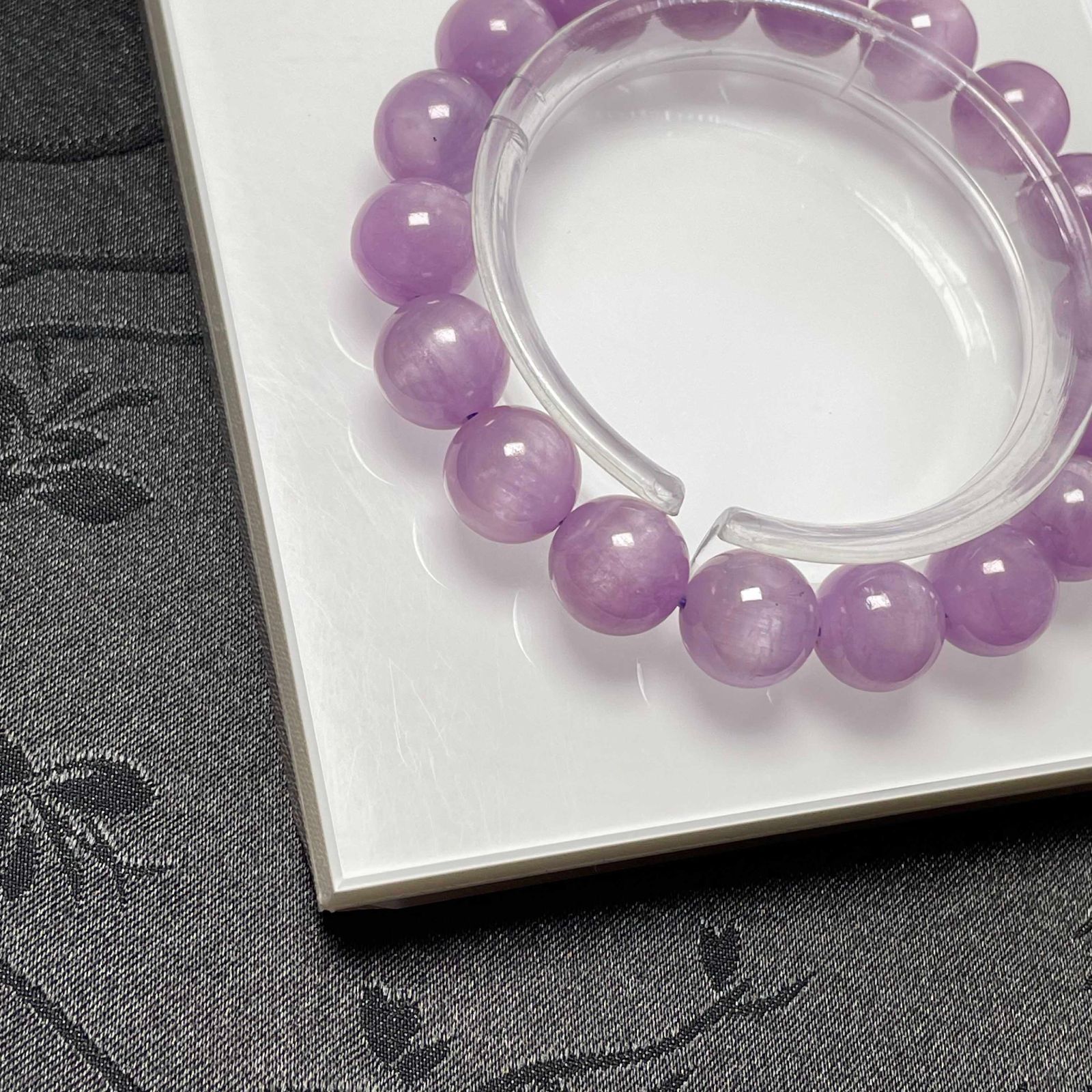 クンツァイ天然石ブレスレット 10%OFF 天然美品☆【クンツァイト】☆ブレスレット 天然石B 11.5-11.8