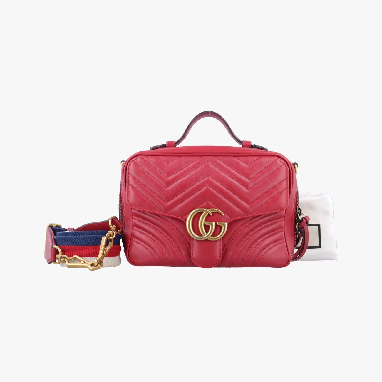 グッチGucciGGマーモント レッド レザー 498100 F023637531