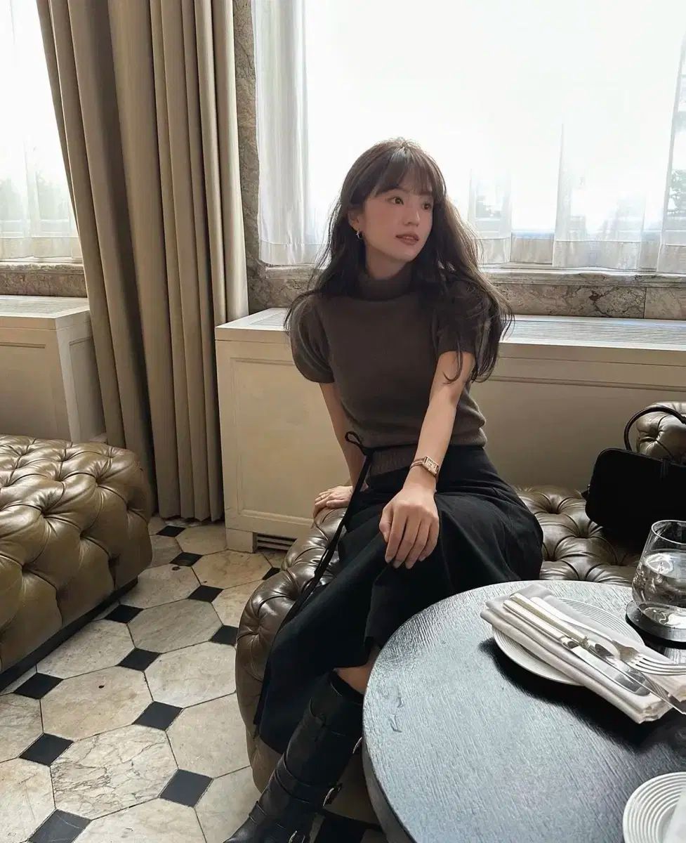 ged ゲド モックネック ハイネック 半袖 ニット