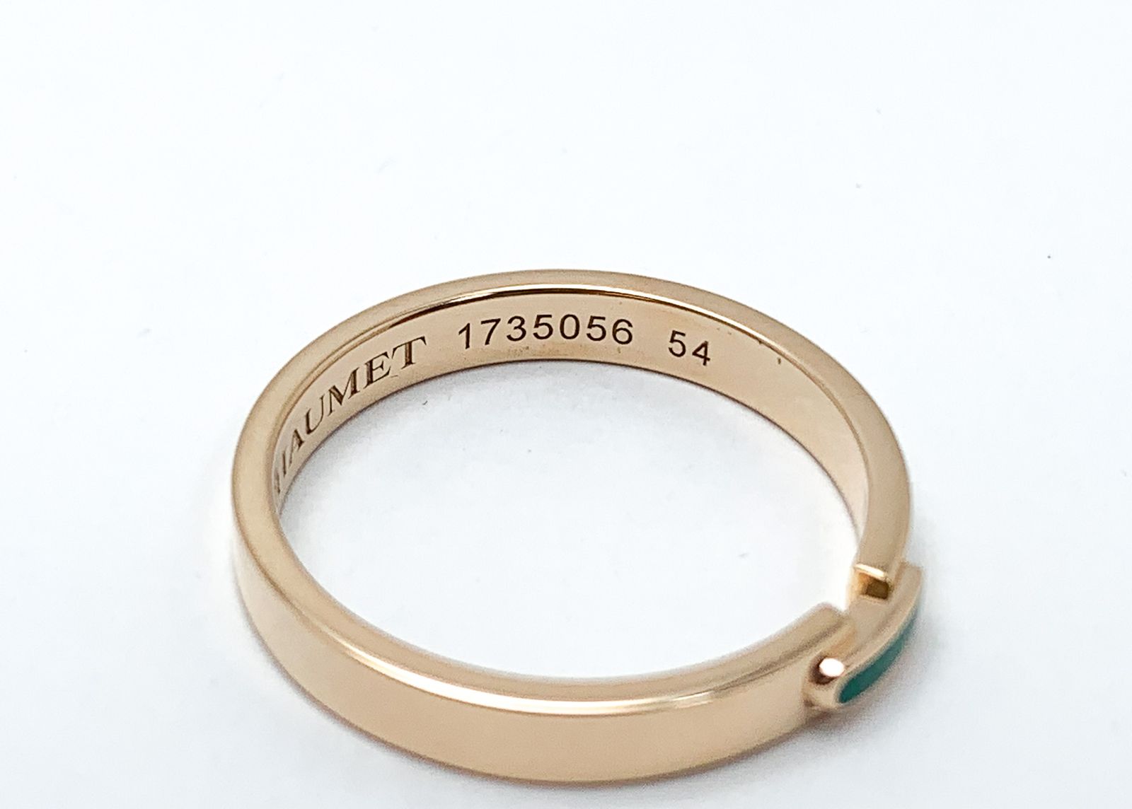 CHAUMET ショーメ K18PG リアン・エヴィダンス グリーンラッカー CHAUMET ショーメ 750 K18ピンクゴールド リアン・エヴィダンス