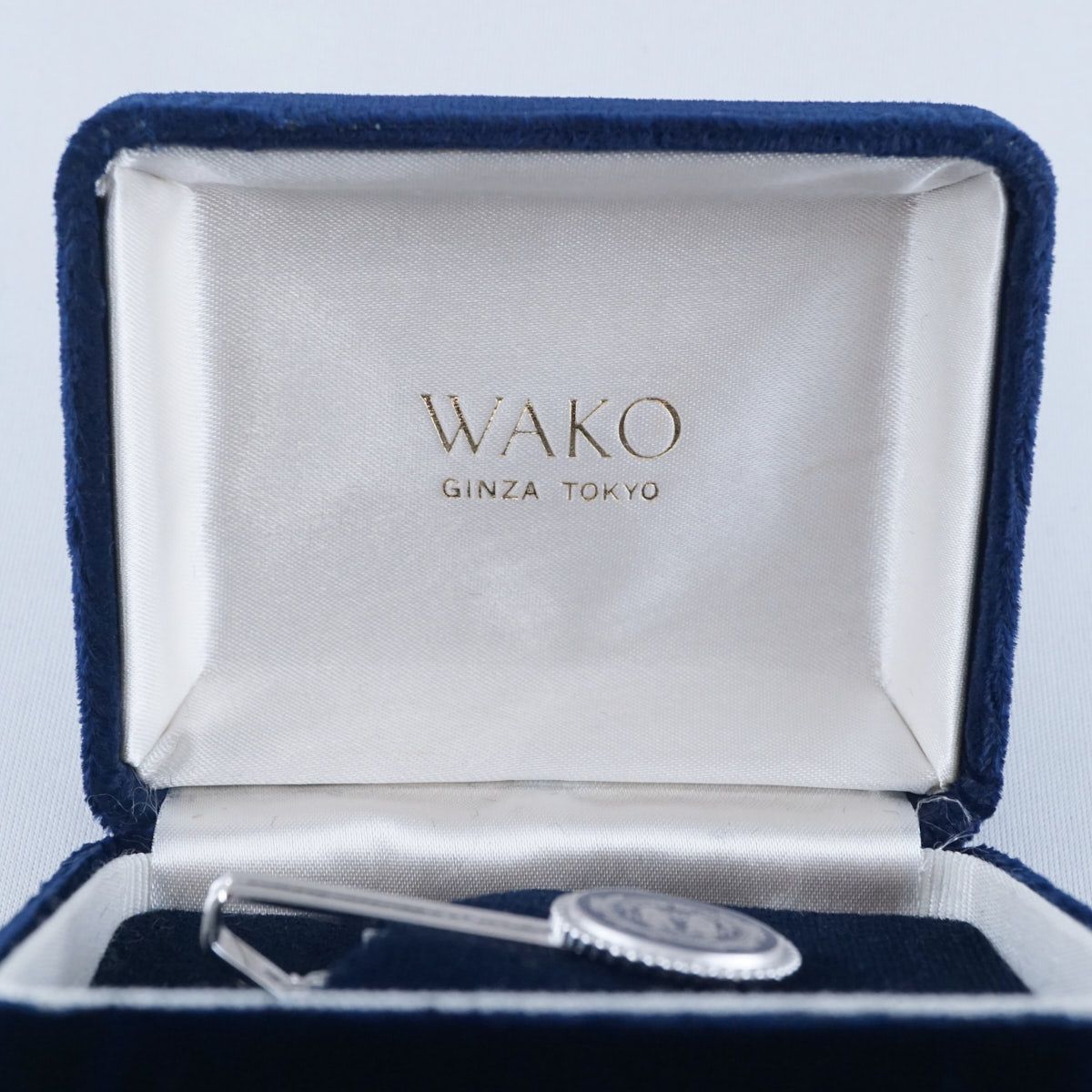 新品未使用】WAKO 銀座和光 ネクタイピン 日本銀行デザイン シルバー