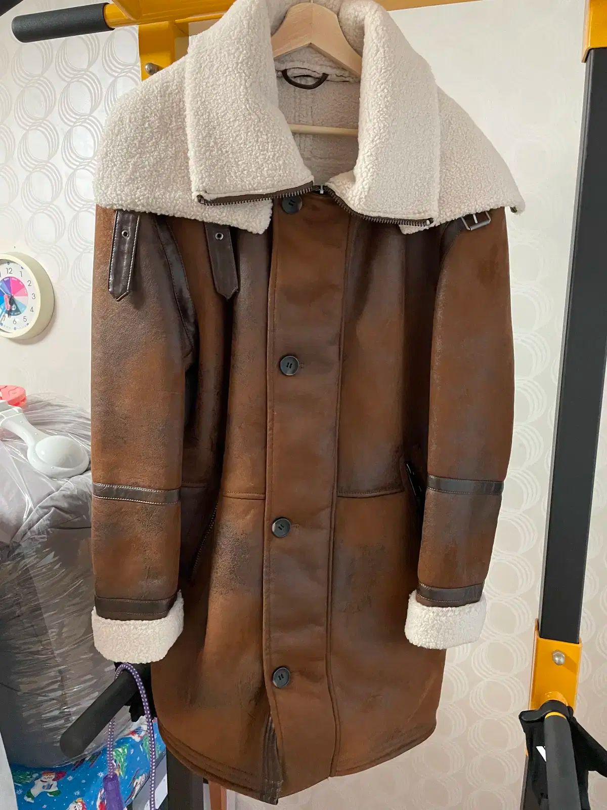 ZARA ザラ ロング ムートンコート コート 100 ー 105 サイズ