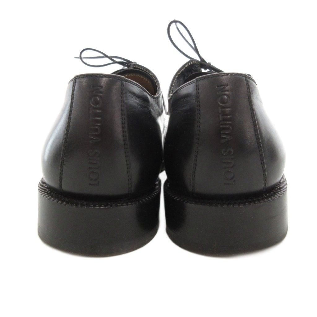 【良品】LOUIS VUITTON LVロゴ ダービーシューズ　プレーン　ダミエ 良品】LOUIS VUITTON LVロゴ ダービーシューズ プレーン ダミエ
