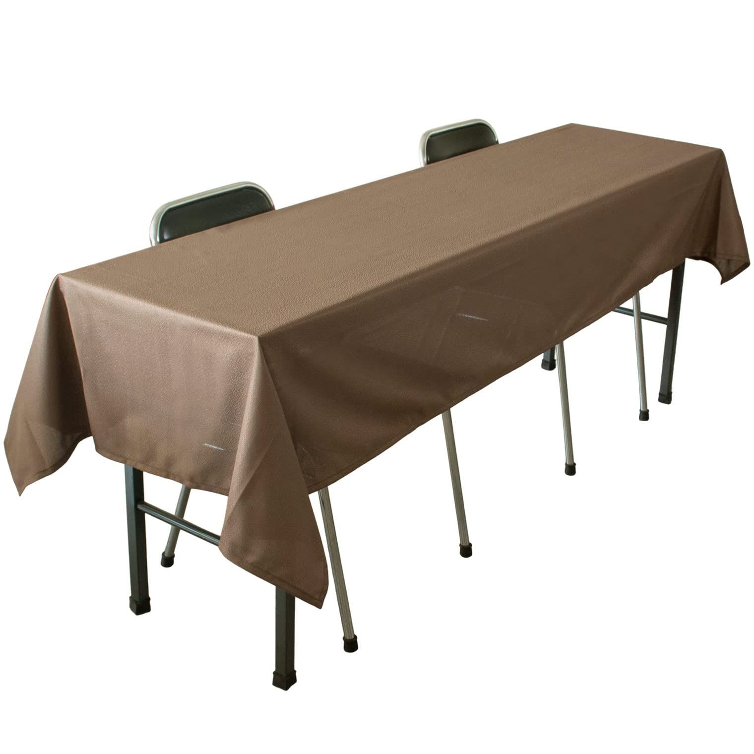 テーブルクロス 長机用 5枚セット 日本製 | 105×240cm 撥水加工 済み ブラウン|無地 会議テーブル イベントや展示会にも 茶色 長方形