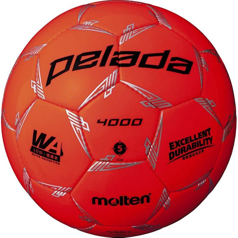 モルテン(molten) サッカーボール 5号球 中学生以上 検定球 ペレーダ4000 F5L4000-O 蛍光オレンジ F5L4000-O 0