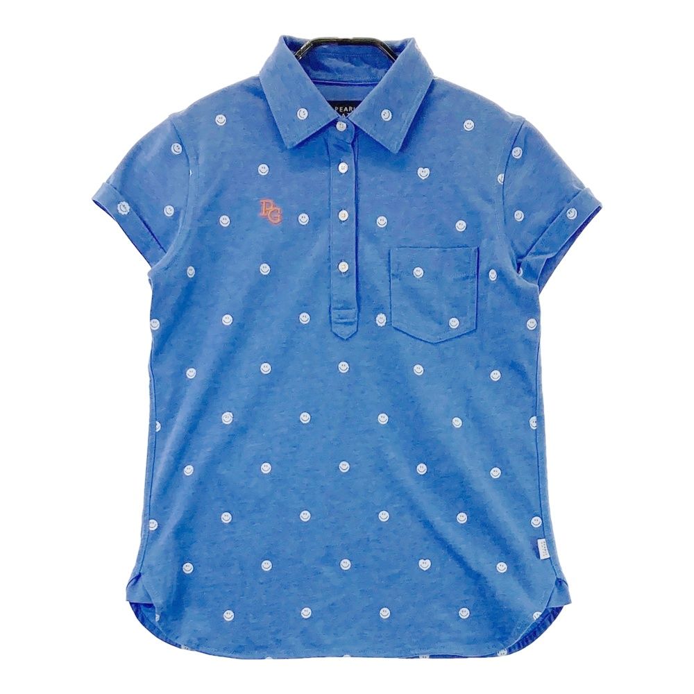 サイズ 0 PEARLY GATES パーリーゲイツ 半袖ポロシャツ ブルー系 240101470908 ゴルフウェア レディース ストスト