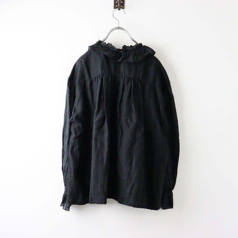 nestRobe ネストローブリネンラミーフリルカラーブラウス