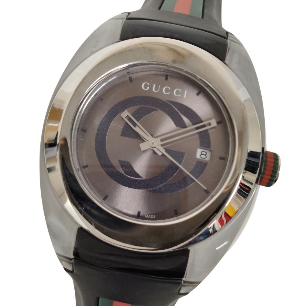 GUCCI グッチ 腕時計 SYNC シンク 137.1 クォーツ メンズ 腕時計 ブラック | 50959