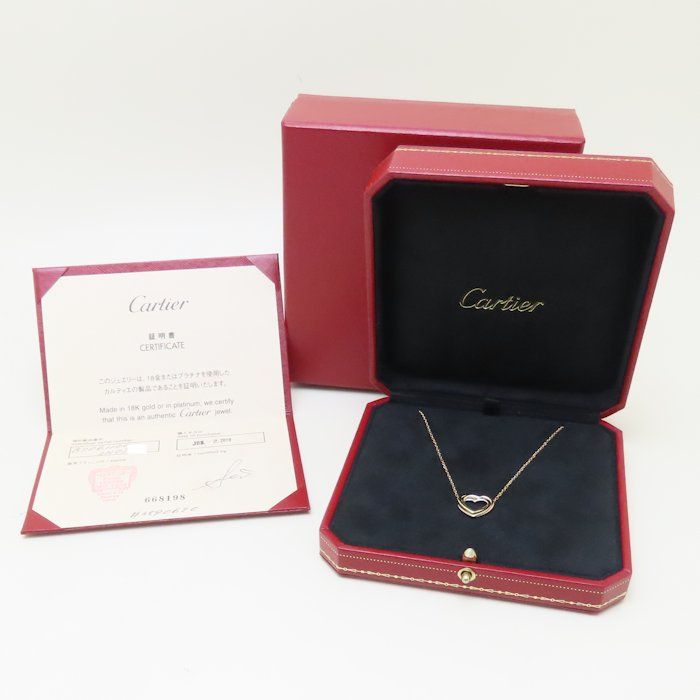 CARTIER カルティエ トリニティハート ネックレス B706110 K18