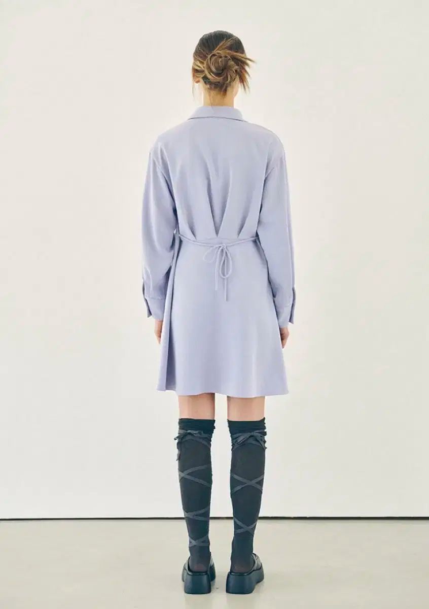 ラン&ルー roselin タック ディテール シャツ ドレス