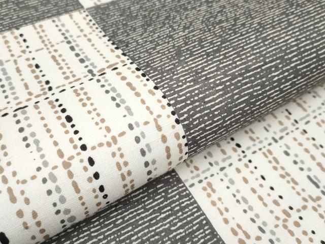 平和屋本店□極上 二代目 川村久太郎 全通柄袋帯 紬地 市松吉祥文 逸品