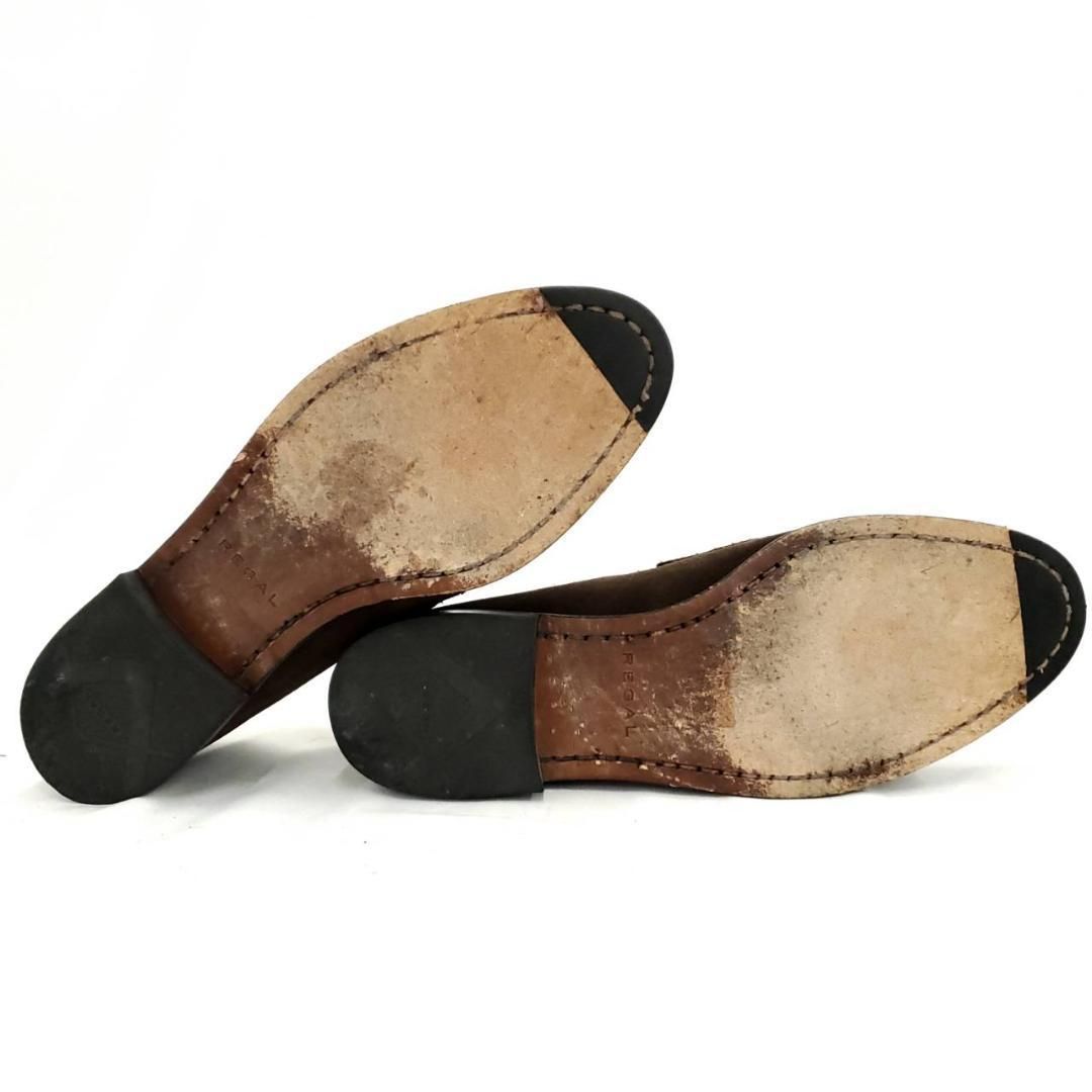 リーガル　44HR　ビットローファー　スエード　25cm　ダークブラウン　美品 リーガル 44HR ビットローファー スエード 25cm ダークブラウン 美品