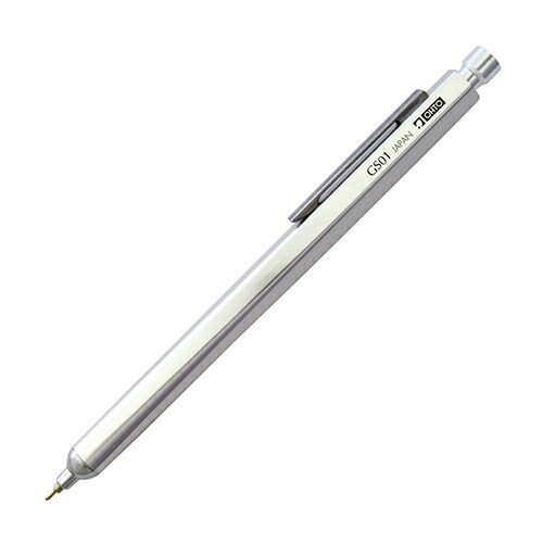 まとめ オート 油性ボールペン 油性ボールペン GS01 0.7mm シルバー GS01-S7-SV ×10セット