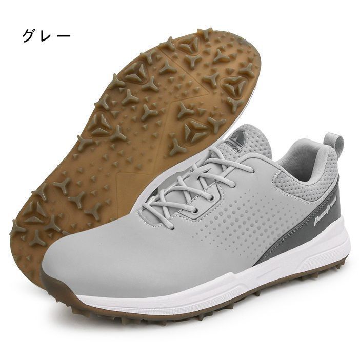 メンズ スニーカー ゴルフシューズ 大きいサイズあり 幅広い スパイク フィット感 軽量 動きやすい 疲れにくい 防水 耐久 練習場 xzdsrdm