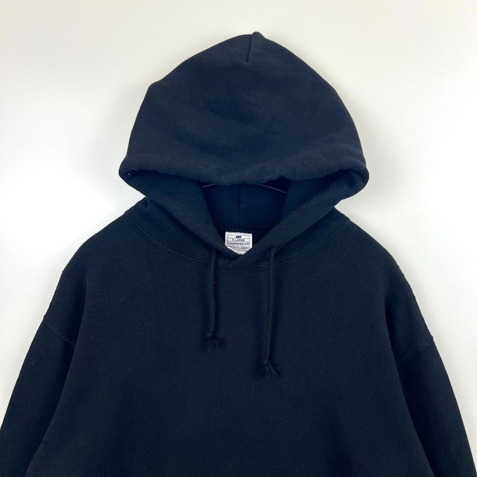 ループウィラー　メンズ　スウェット　黒　XL LOOPWHEELER トレーナー スウェット / 別注 Athletic Crew Neck