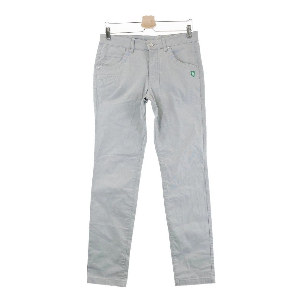 サイズ：4 PEARLY GATES パーリーゲイツ ストレッチパンツ 総柄 グレー