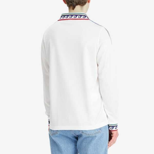 【CASABLANCA】長袖 サッカーシャツ Casablanca カサブランカ FW23 CUBAN COLLAR LONG SLEEVE SHIRT