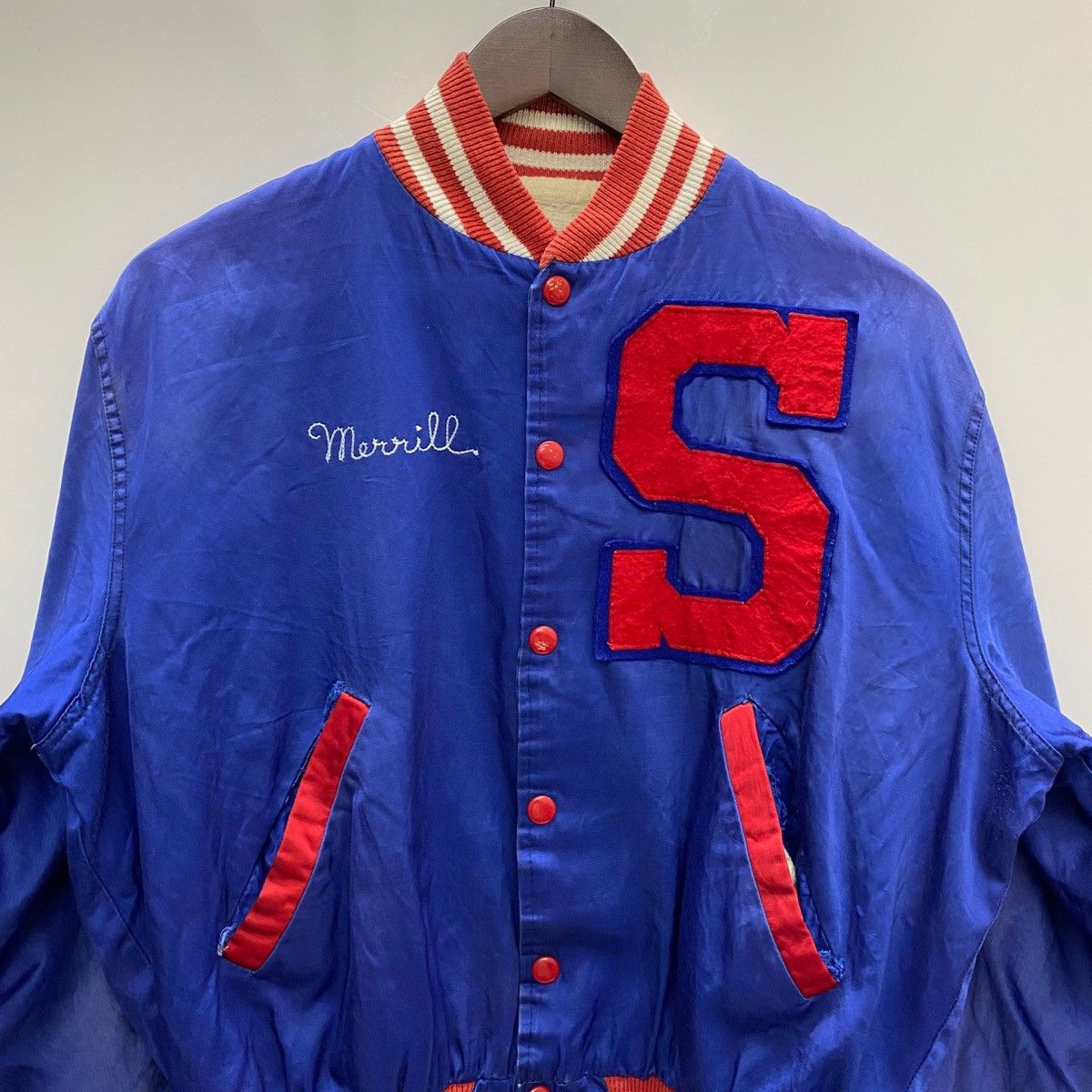 90s USA製 Dodgersドジャース starter ナイロン スタジャン