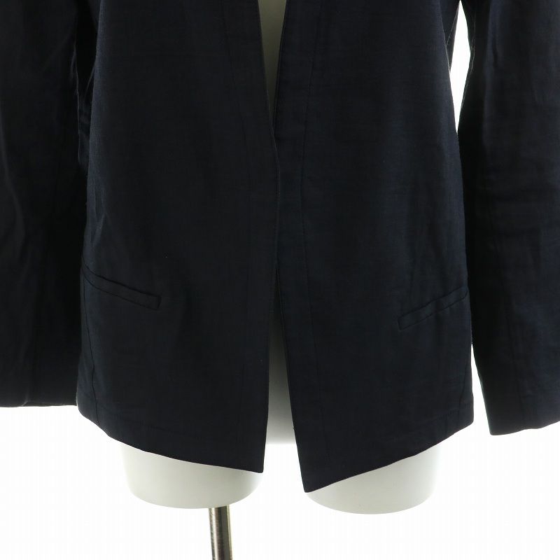 セオリー Theory ECO CRUNCH WASH ノーカラージャケット 麻