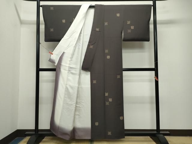 平和屋着物○上質な小紋 印伝 七宝花文 正絹 逸品 CAAT0568dy - メルカリ