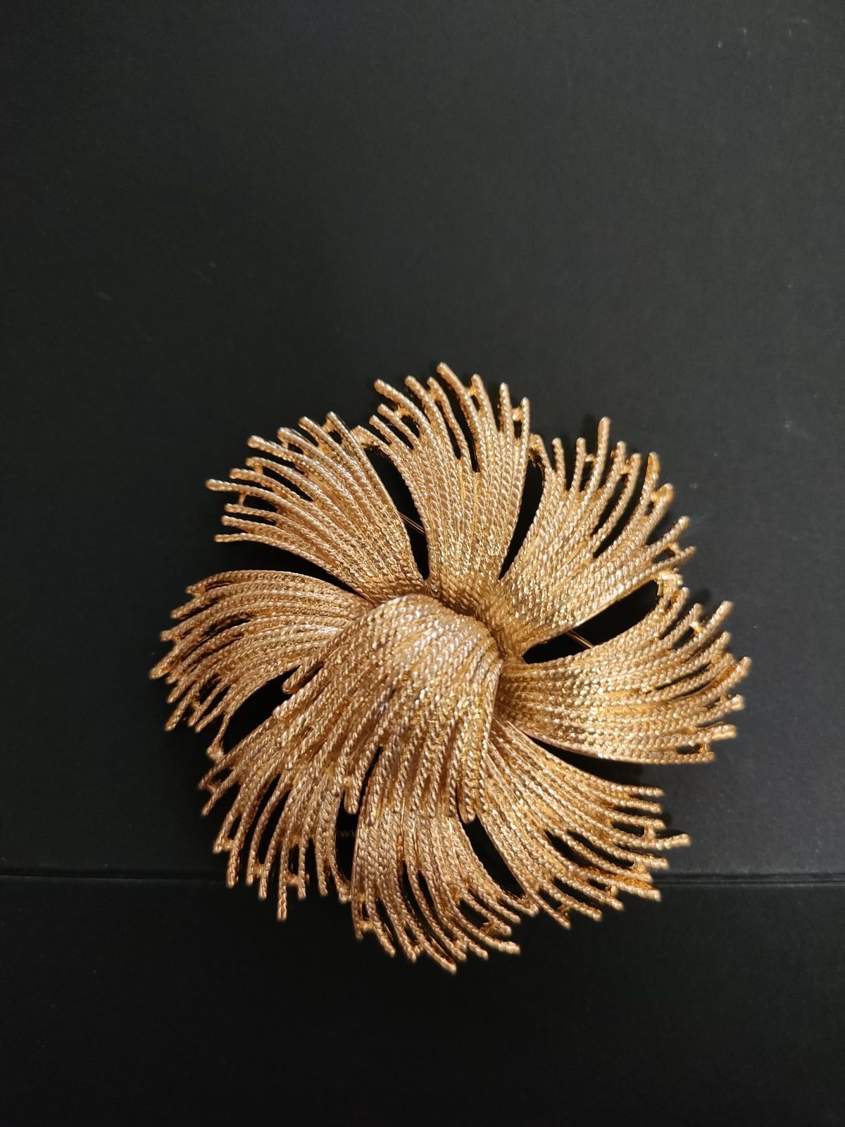 ヴィンテージ 【 MONET モネ 】 クリップ ブローチ 純銀 コスチューム