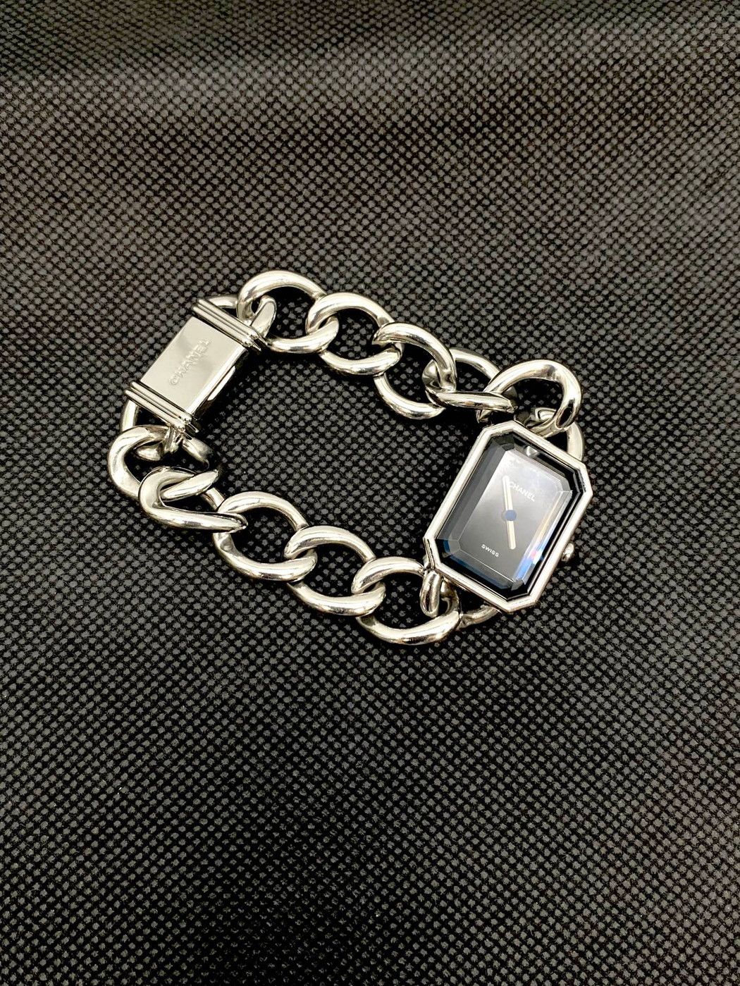 CHANEL プルミエール 腕時計 H0452 Lサイズ シルバー 9321 CHANEL プルミエール H0452 クオーツ 腕時計 L ブラック文字盤