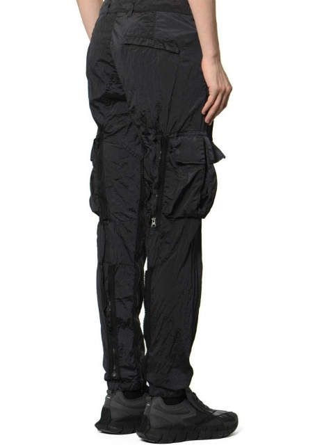 STONE ISLAND ストーンアイランド 23SS NYLON METAL TAPERED CARGO PANTS ナイロンメタルテーパードカーゴパンツ 781530919 32 BLACK IN ECONYL REGENERATED NYLON ボトムス