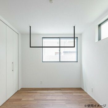 森田アルミ工業 天井付け物干し kacu カク ブラック KAC146U-BK