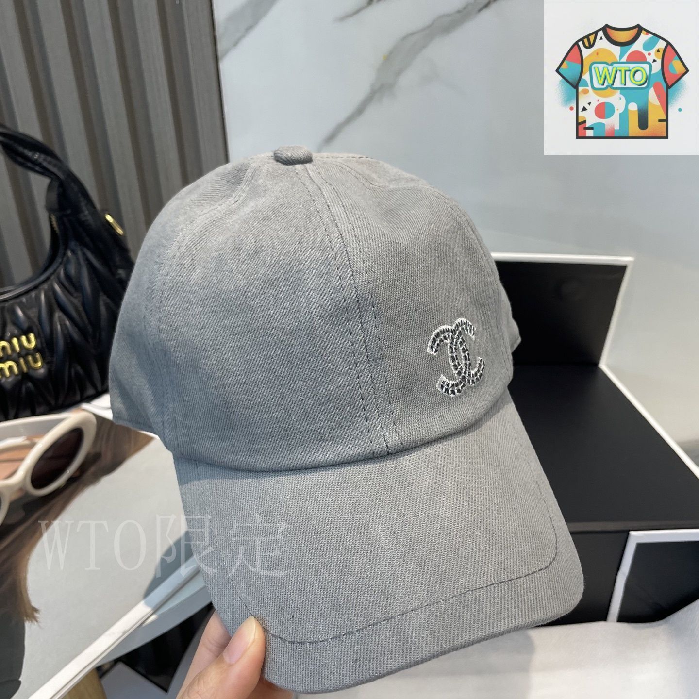 CHANEL デニムベースボールキャップ　試着のみ。 Amazon.co.jp: [CHANEL] (シャネル) デニム ビーズ エアライン