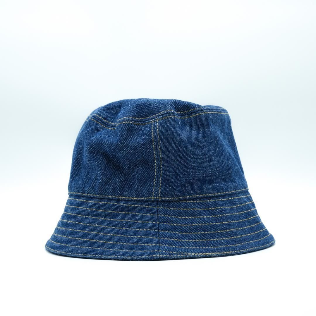 ♥ MONCLER モンクレール デニム ハット コットン ロゴ Mサイズ 男女兼用 CAMPINGPARCCENTRAL_COM