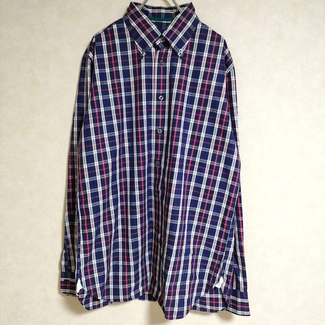 【新品タグ付】BAGUTTA シャツ コットン ボタンダウン ボーダー柄 OR