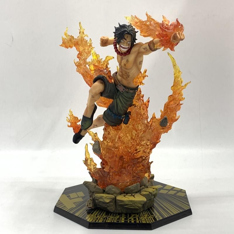 中古】開封)フィギュアーツZERO ワンピース ﾎﾟｰﾄｶﾞｽ・D・ｴｰｽ -白